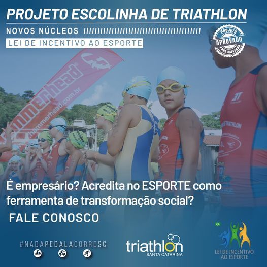 Novos  núcleos de Escolinhas de Triathlon