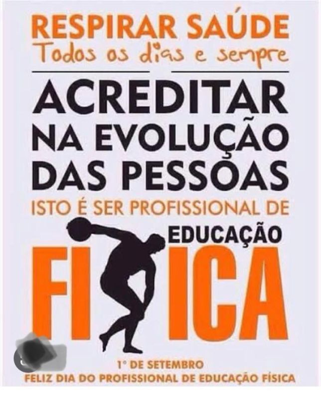 Dia do Profissional Ed. Física 1. Setembro